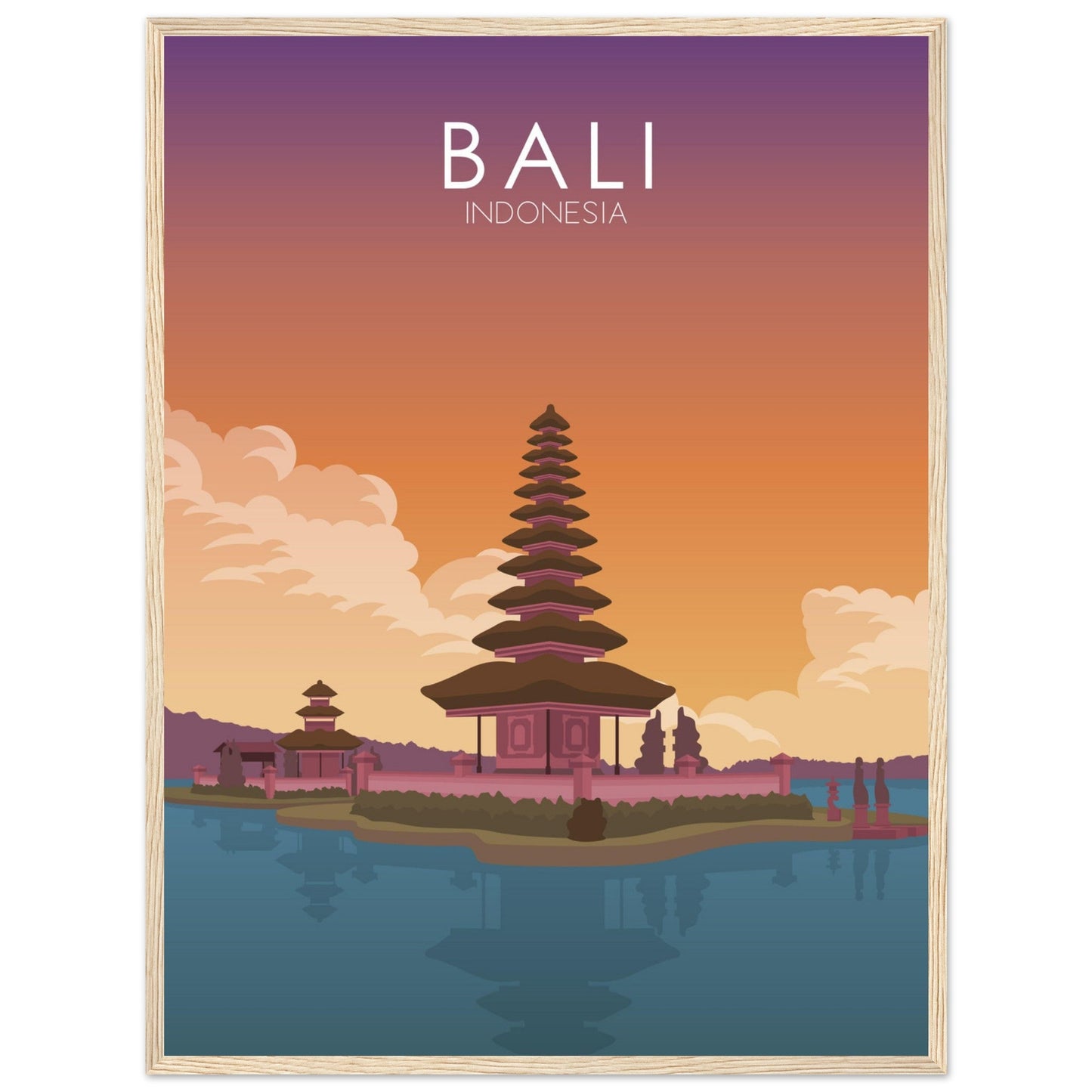 Bali Poster | Bali Wall Art | Bali Sunset Print