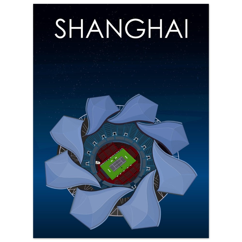 Shanghai ATP Masters Tennis Stadium Poster