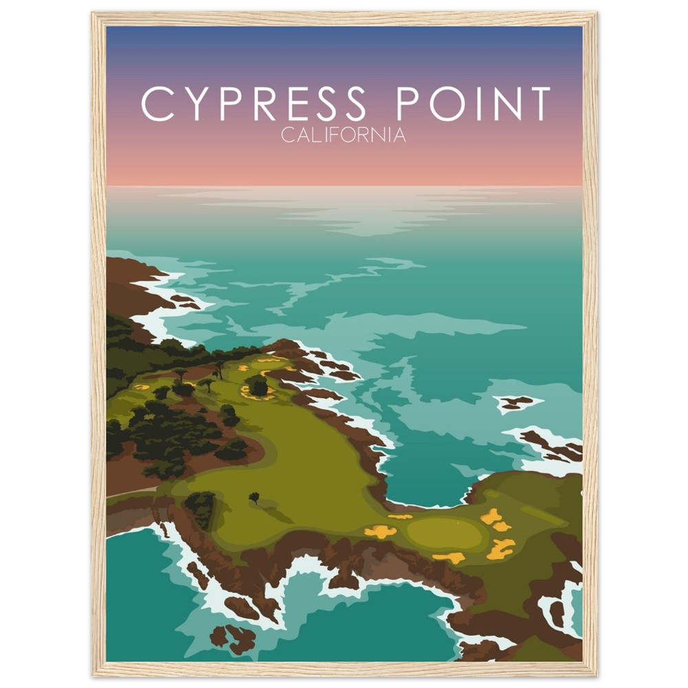 Cypress Point Golf Course Sunset Print