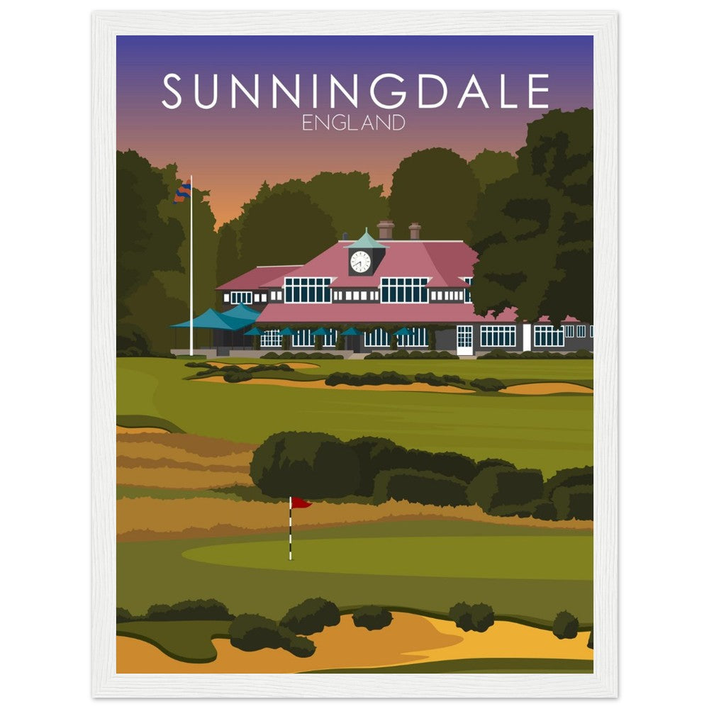 Sunningdale Golf Course Sunset Print