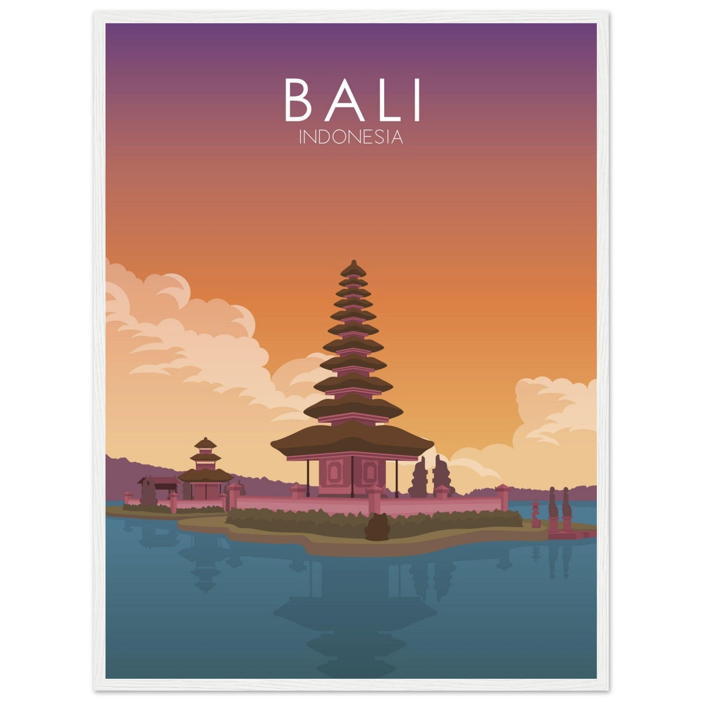 Bali Poster | Bali Wall Art | Bali Sunset Print