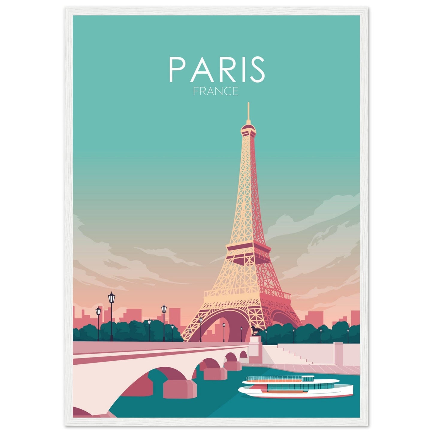 Paris Poster | Paris Wall Art | Paris Pastel Print