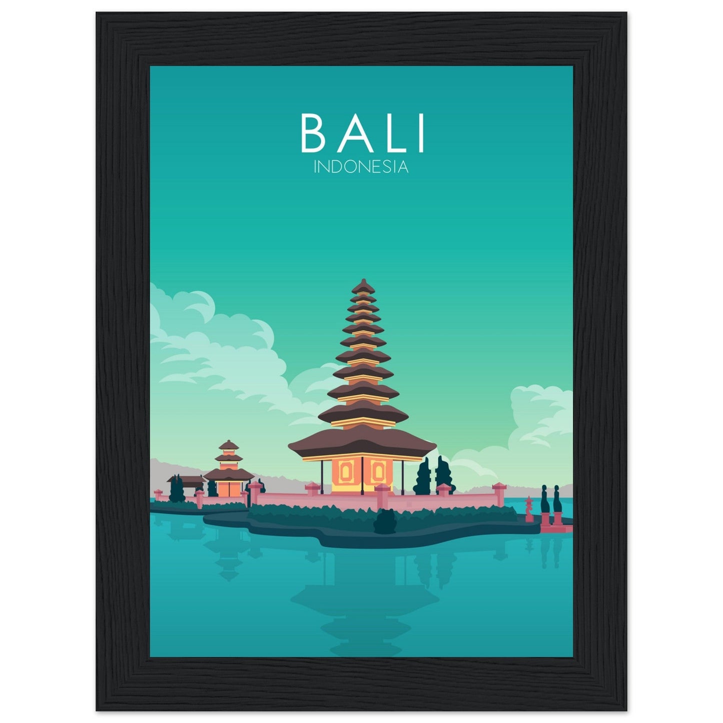 Bali Poster | Bali Wall Art | Bali Pastel Print