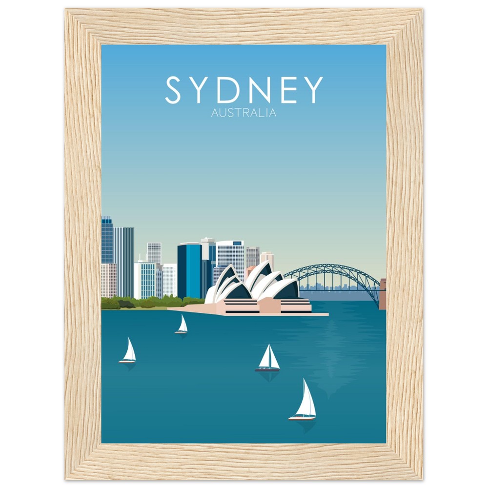 Sydney Poster | Sydney Wall Art | Sydney Daytime Print