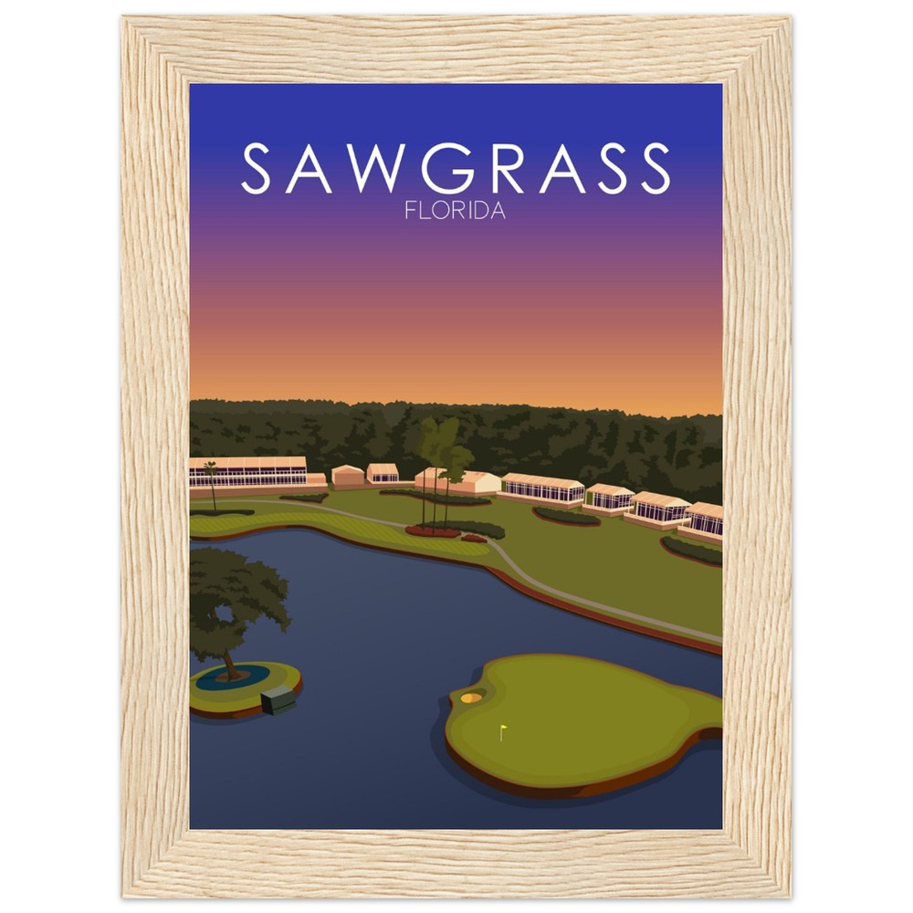 TPC Sawgrass Golf Course Sunset Print