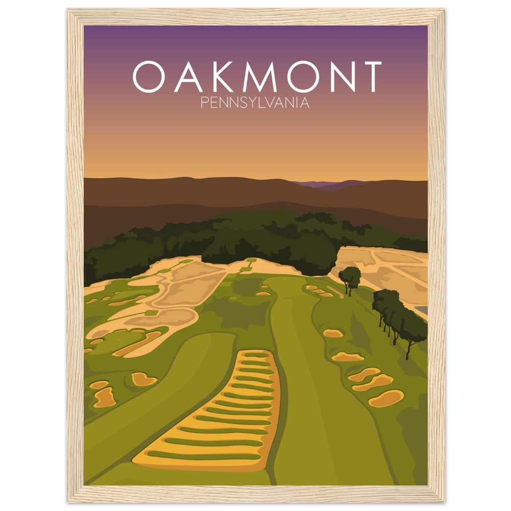 Oakmont Country Club Golf Course Sunset Print