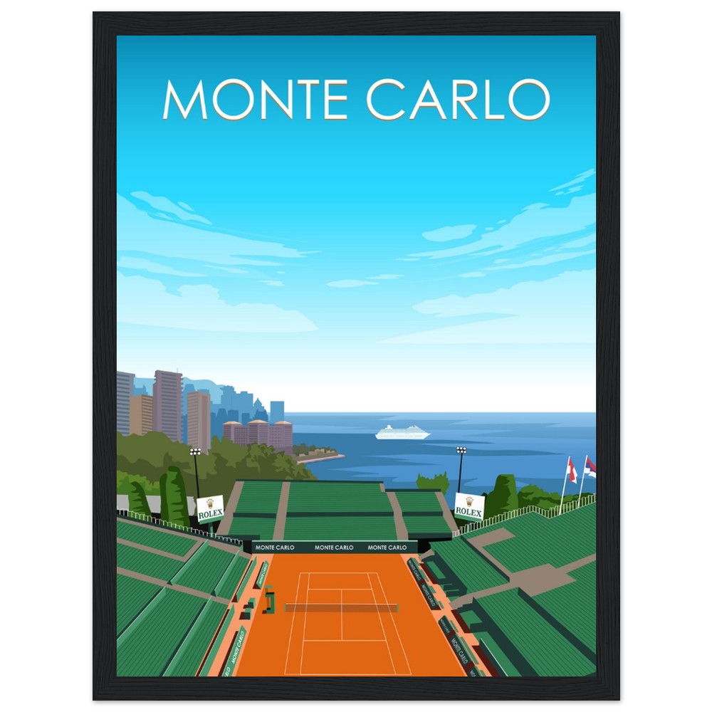 Monte Carlo ATP Masters Tennis Stadium Poster