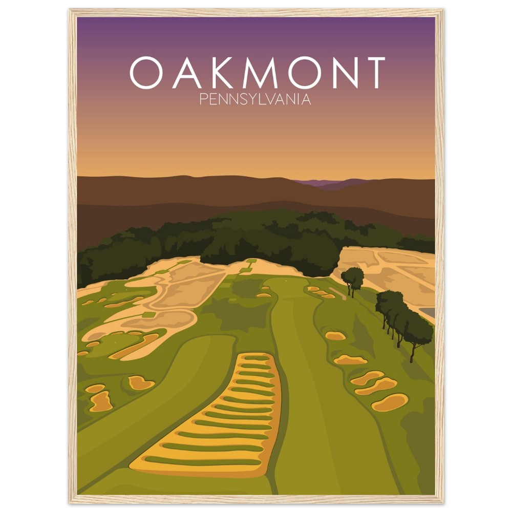 Oakmont Country Club Golf Course Sunset Print