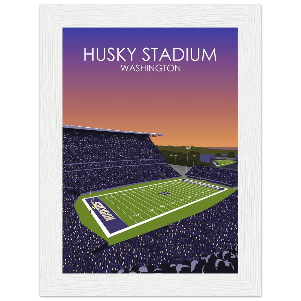 Husky Stadium Poster | University of Washington College Football Print