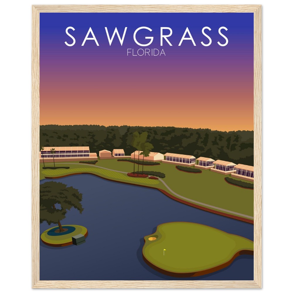 TPC Sawgrass Golf Course Sunset Print