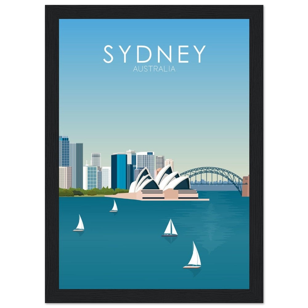 Sydney Poster | Sydney Wall Art | Sydney Daytime Print