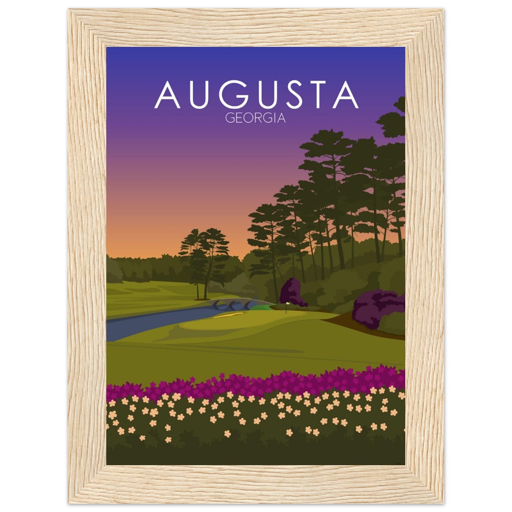 Augusta National Golf Course Sunset Print | Augusta National Poster