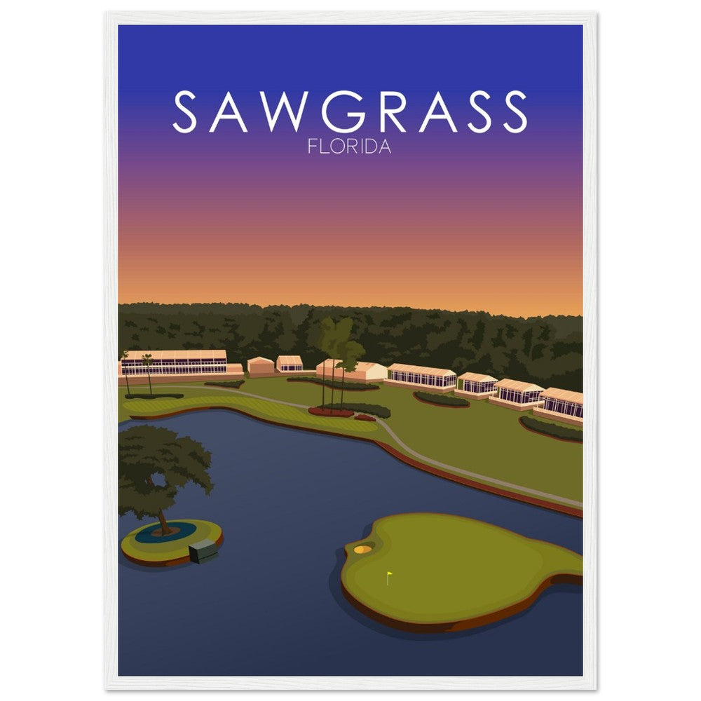 TPC Sawgrass Golf Course Sunset Print