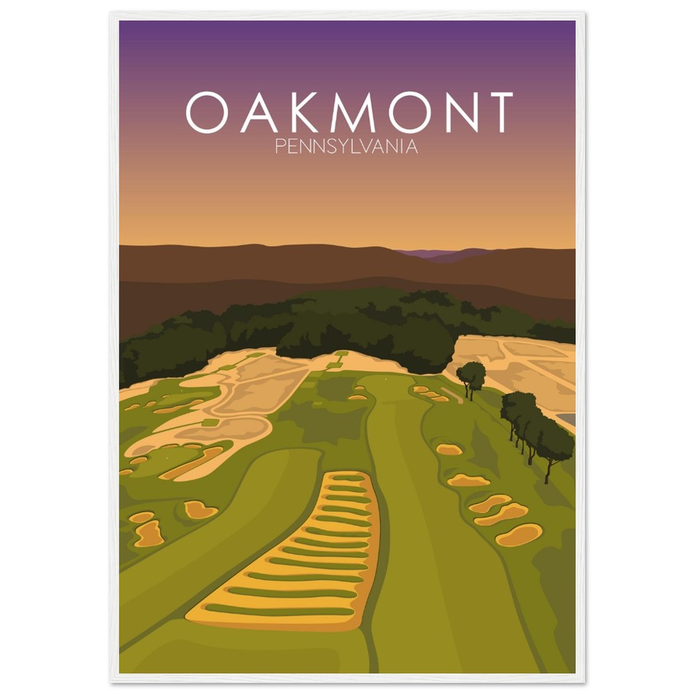 Oakmont Country Club Golf Course Sunset Print