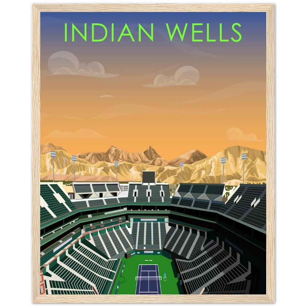 Indian Wells ATP/WTA Tennis Stadium Poster