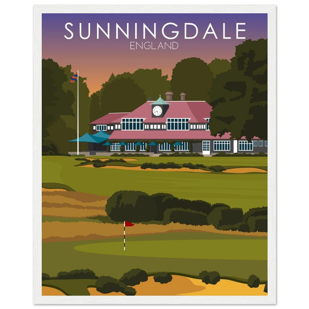 Sunningdale Golf Course Sunset Print