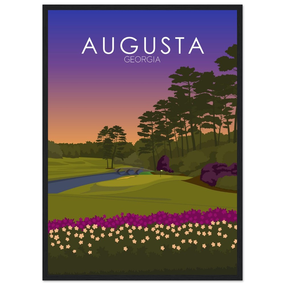 Augusta National Golf Course Sunset Print | Augusta National Poster