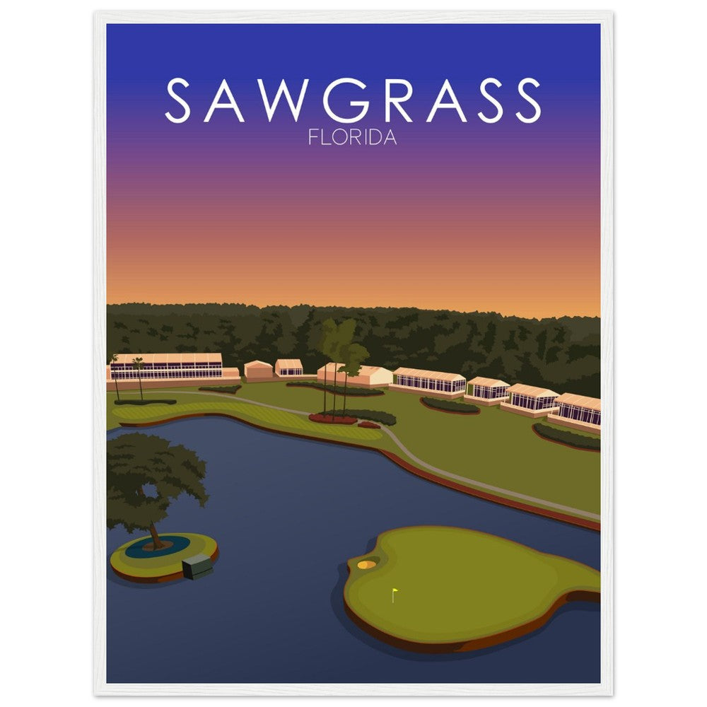 TPC Sawgrass Golf Course Sunset Print
