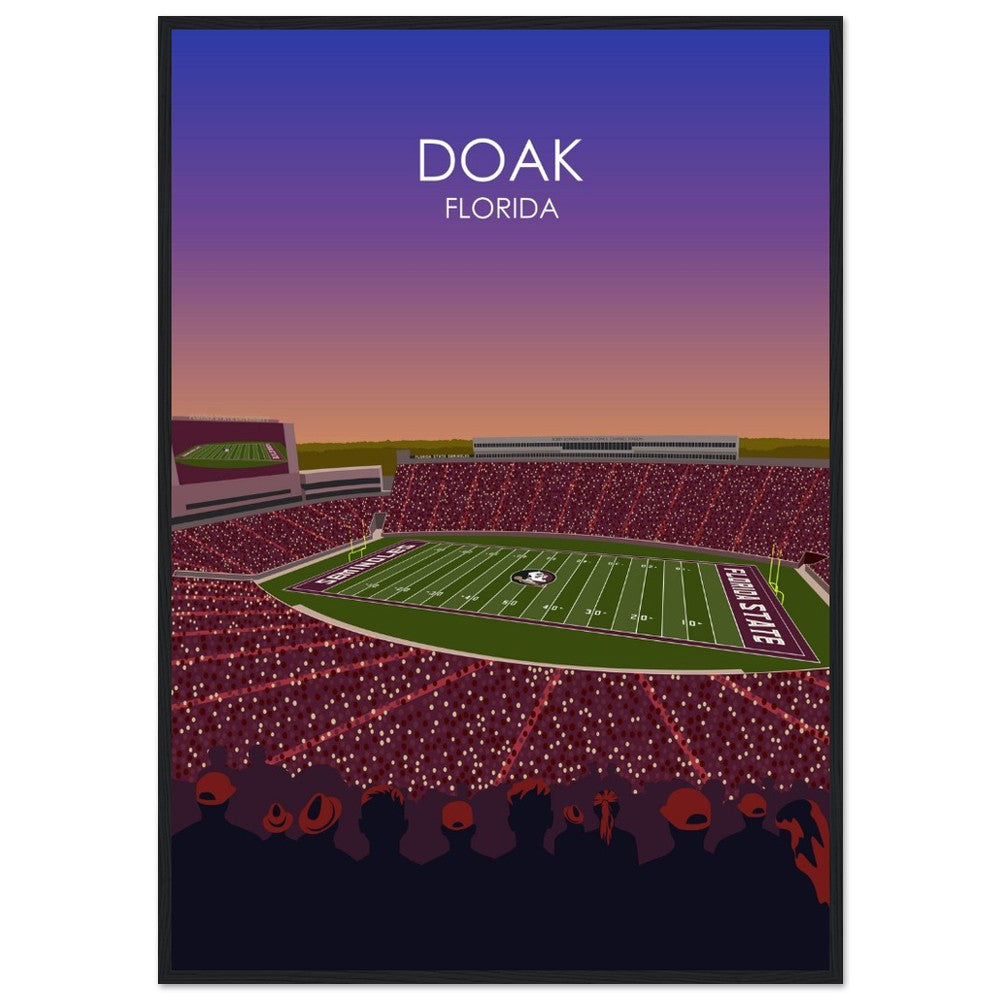 Doak Campbell Stadium Poster | Florida State University Football Stadium Print