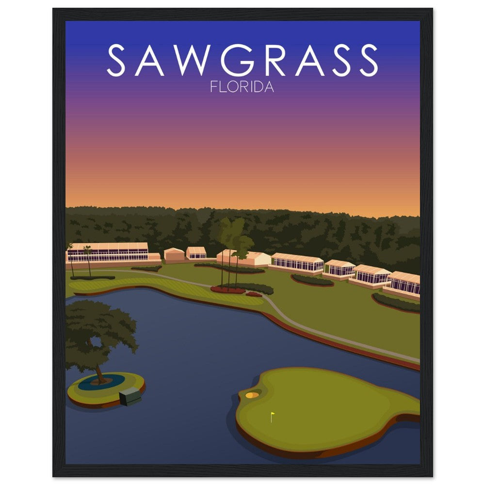 TPC Sawgrass Golf Course Sunset Print