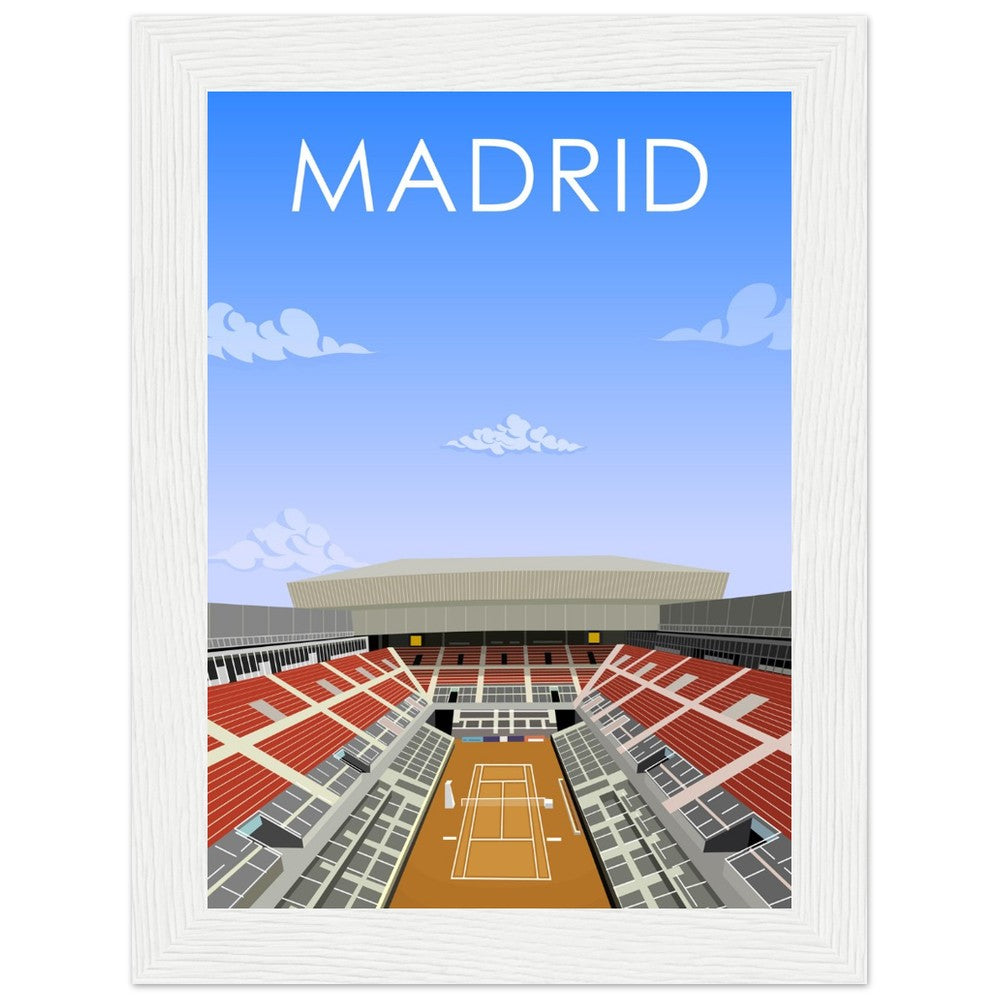 Madrid ATP/WTA Caja Magica Tennis Stadium Poster