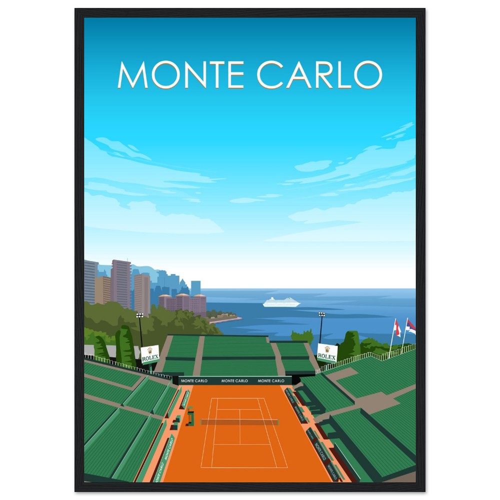 Monte Carlo ATP Masters Tennis Stadium Poster
