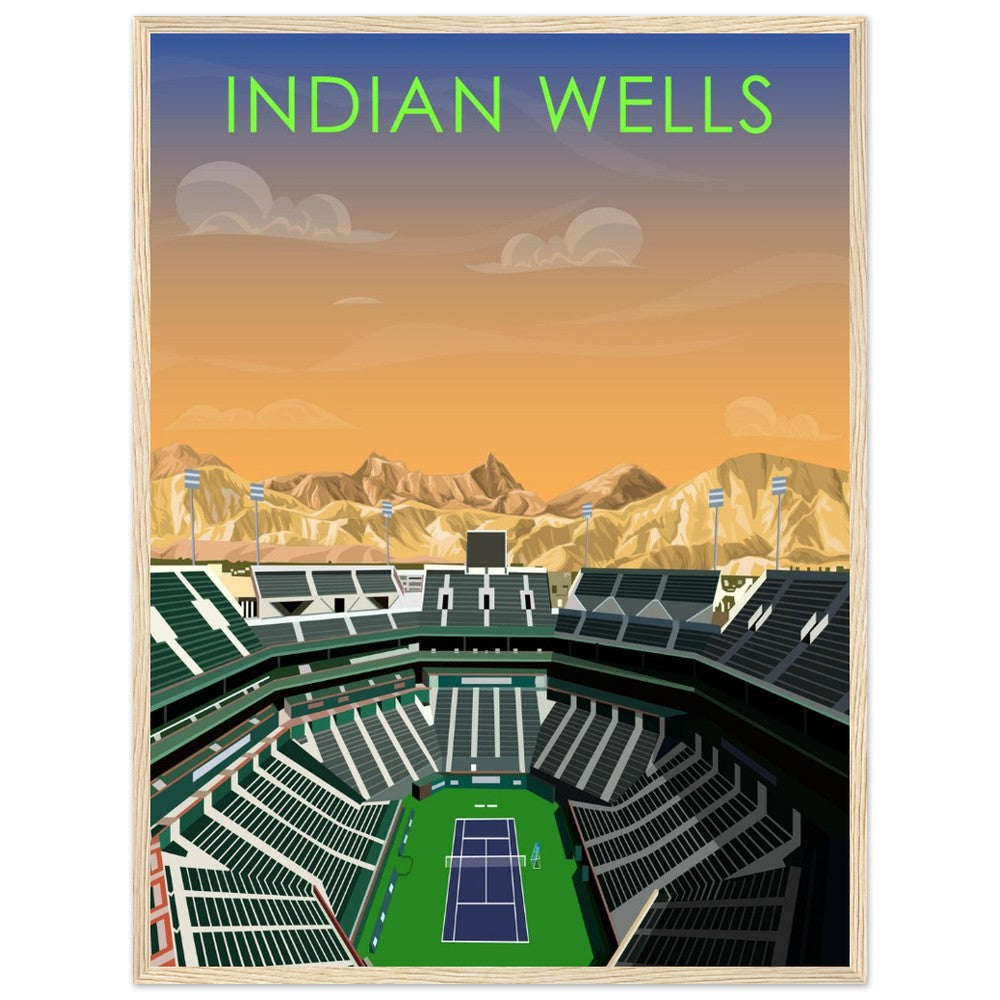 Indian Wells ATP/WTA Tennis Stadium Poster