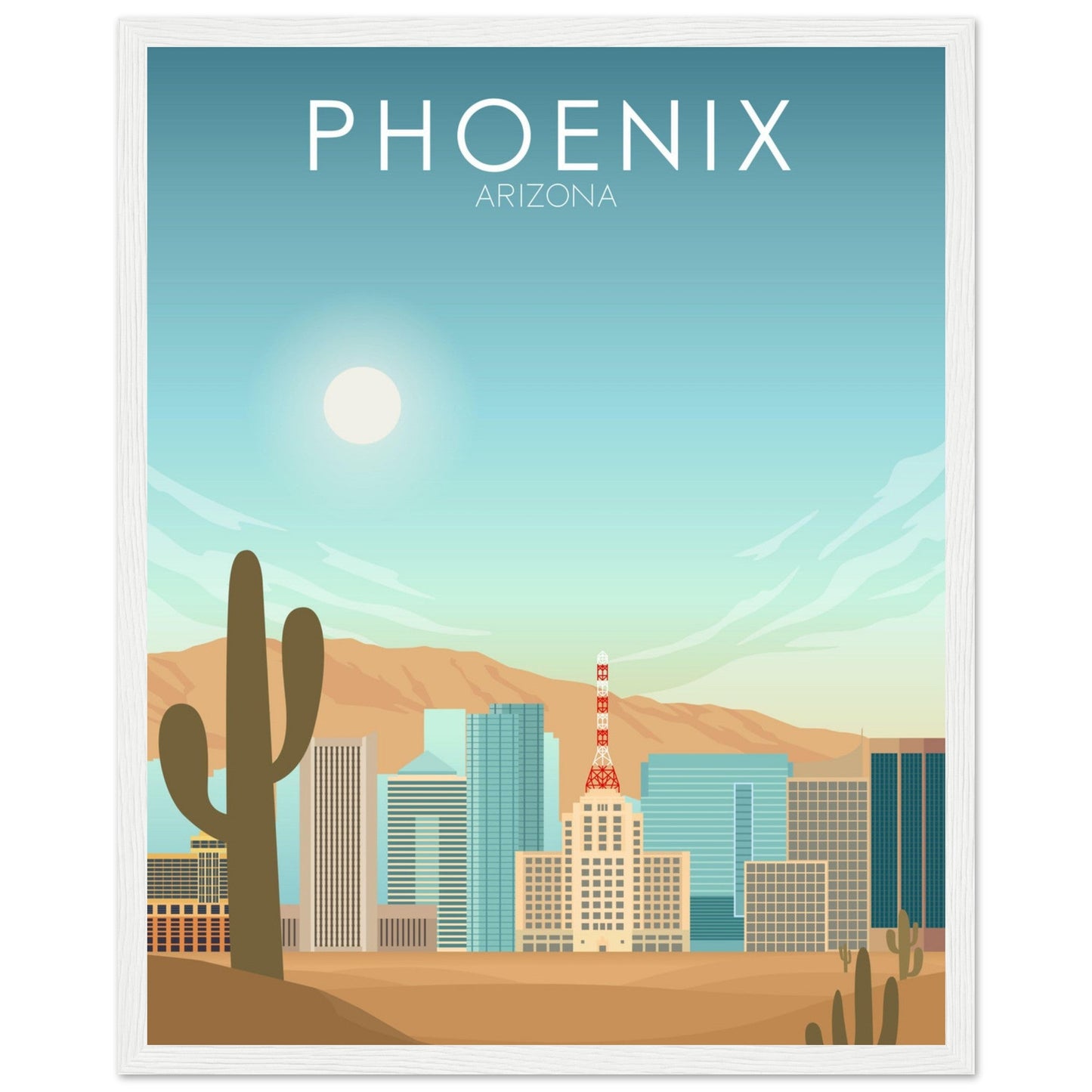 Phoenix Poster | Phoenix Wall Art | Phoenix Daytime Print