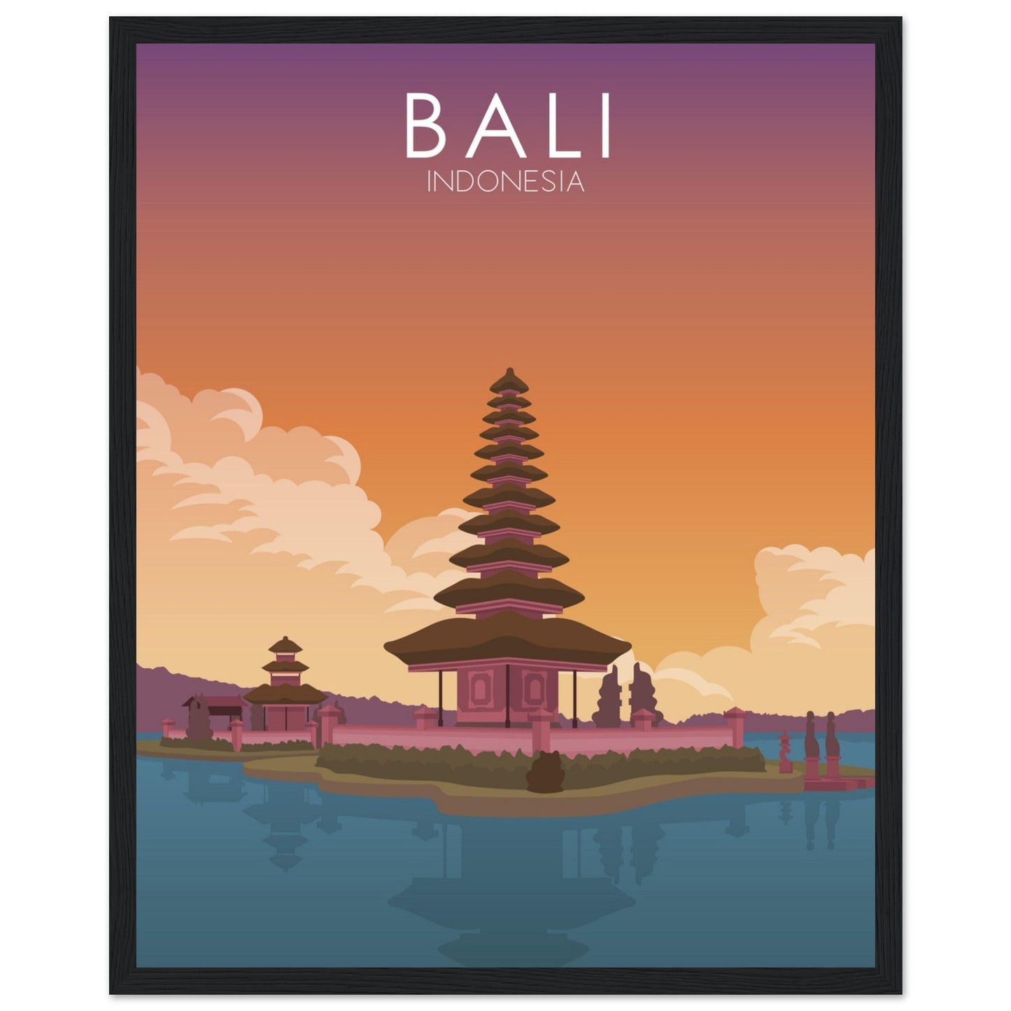 Bali Poster | Bali Wall Art | Bali Sunset Print