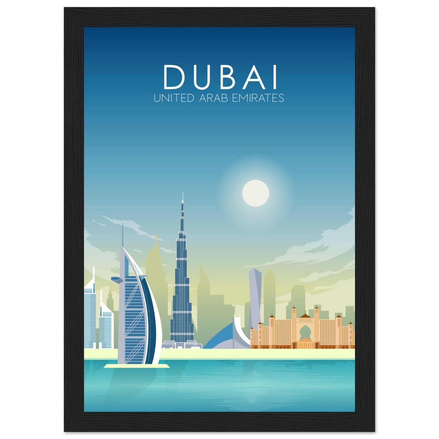 Dubai Poster | Dubai Wall Art | Dubai Daytime Print