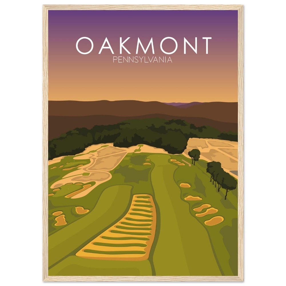 Oakmont Country Club Golf Course Sunset Print