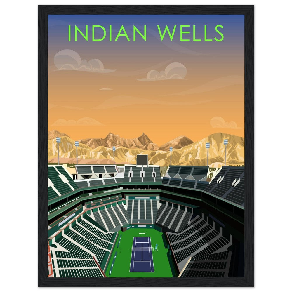 Indian Wells ATP/WTA Tennis Stadium Poster