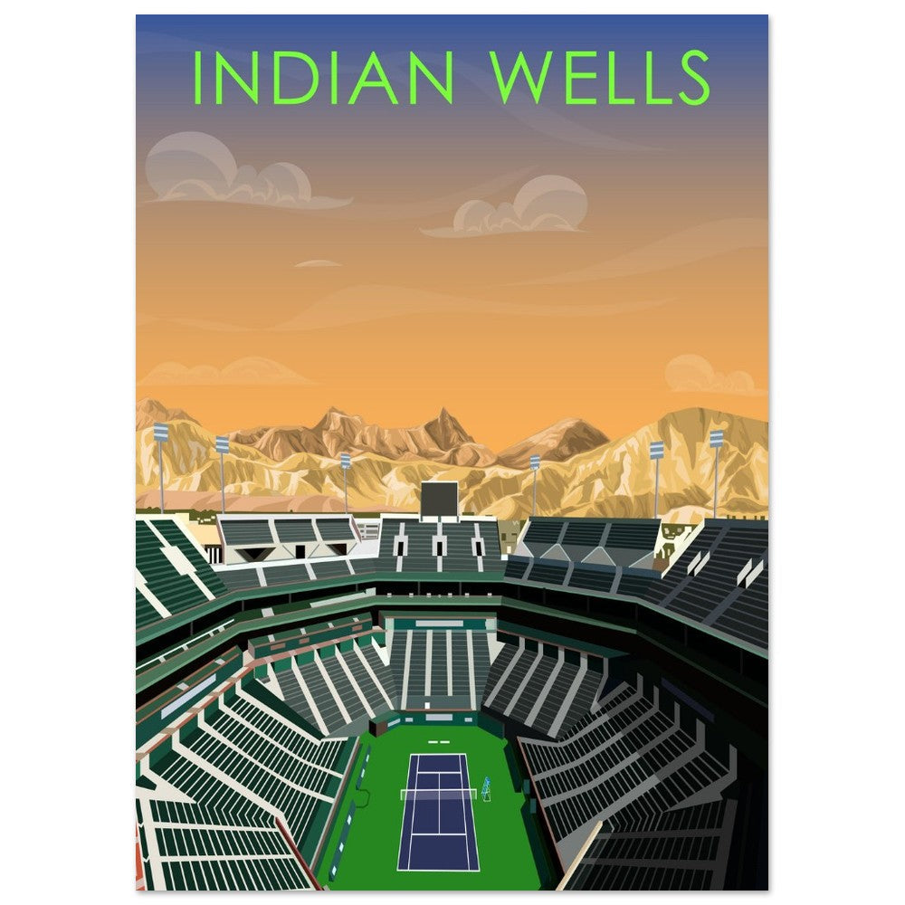 Indian Wells ATP/WTA Tennis Stadium Poster