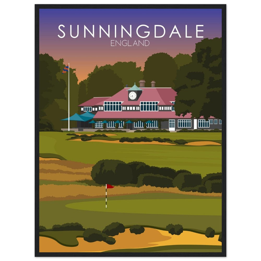 Sunningdale Golf Course Sunset Print