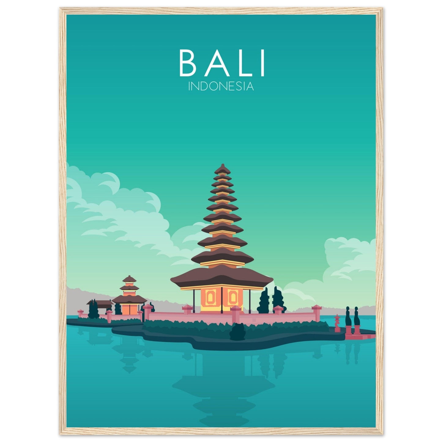 Bali Poster | Bali Wall Art | Bali Pastel Print