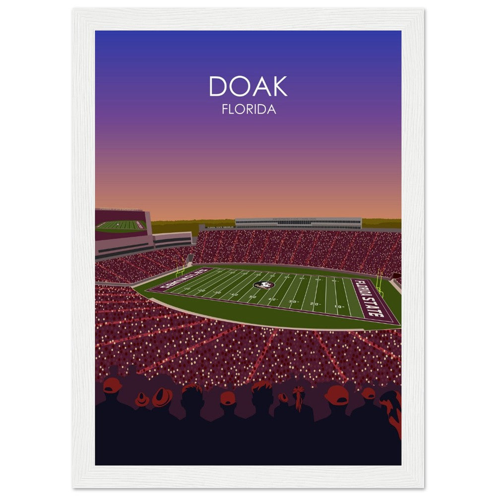 Doak Campbell Stadium Poster | Florida State University Football Stadium Print