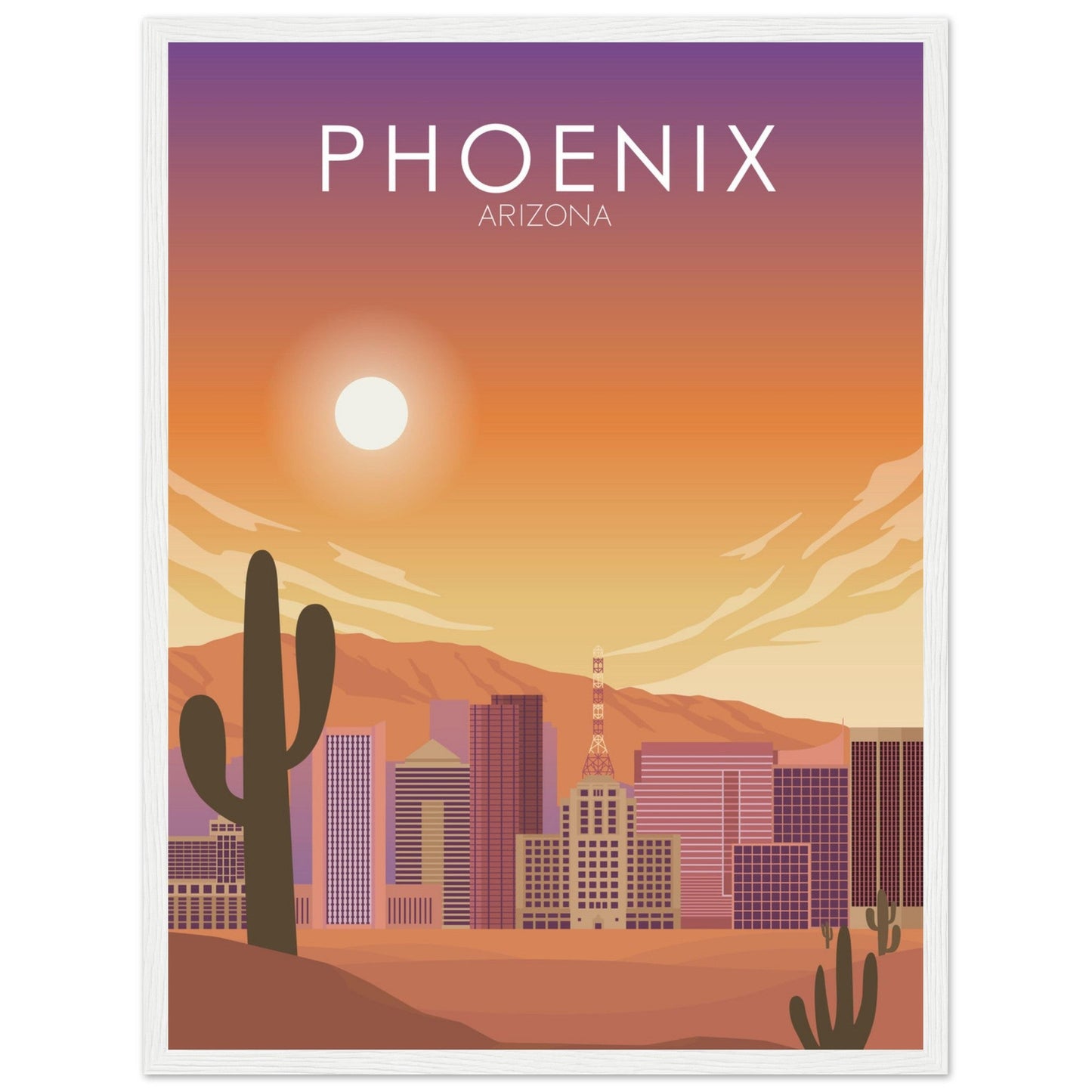 Phoenix Poster | Phoenix Wall Art | Phoenix Sunset Print