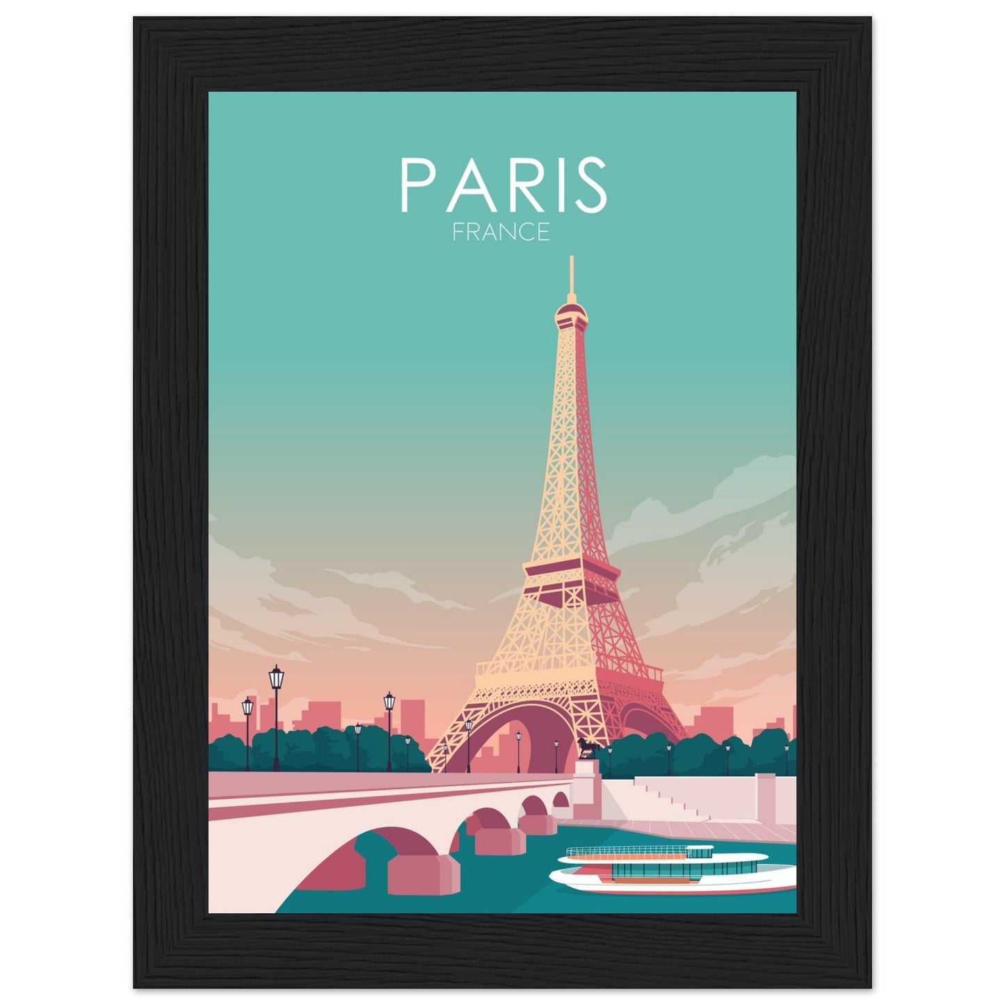Paris Poster | Paris Wall Art | Paris Pastel Print