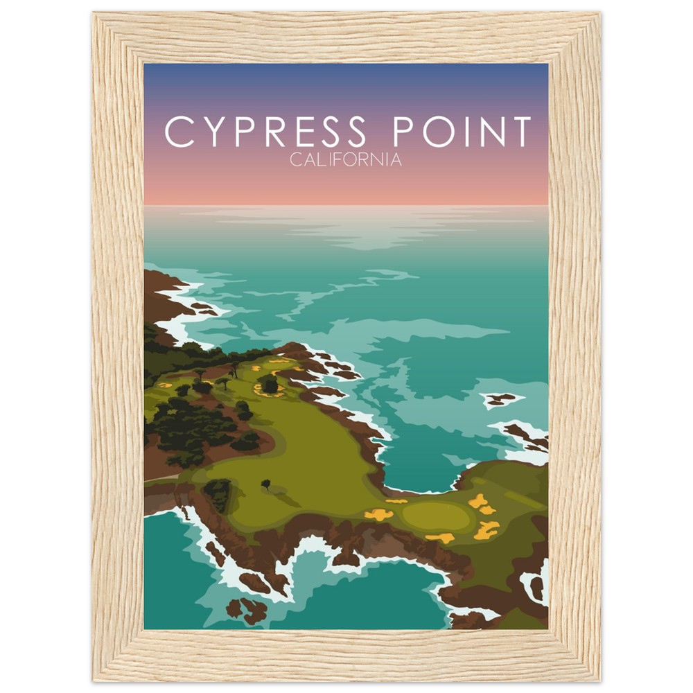 Cypress Point Golf Course Sunset Print