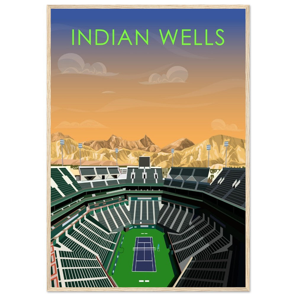 Indian Wells ATP/WTA Tennis Stadium Poster