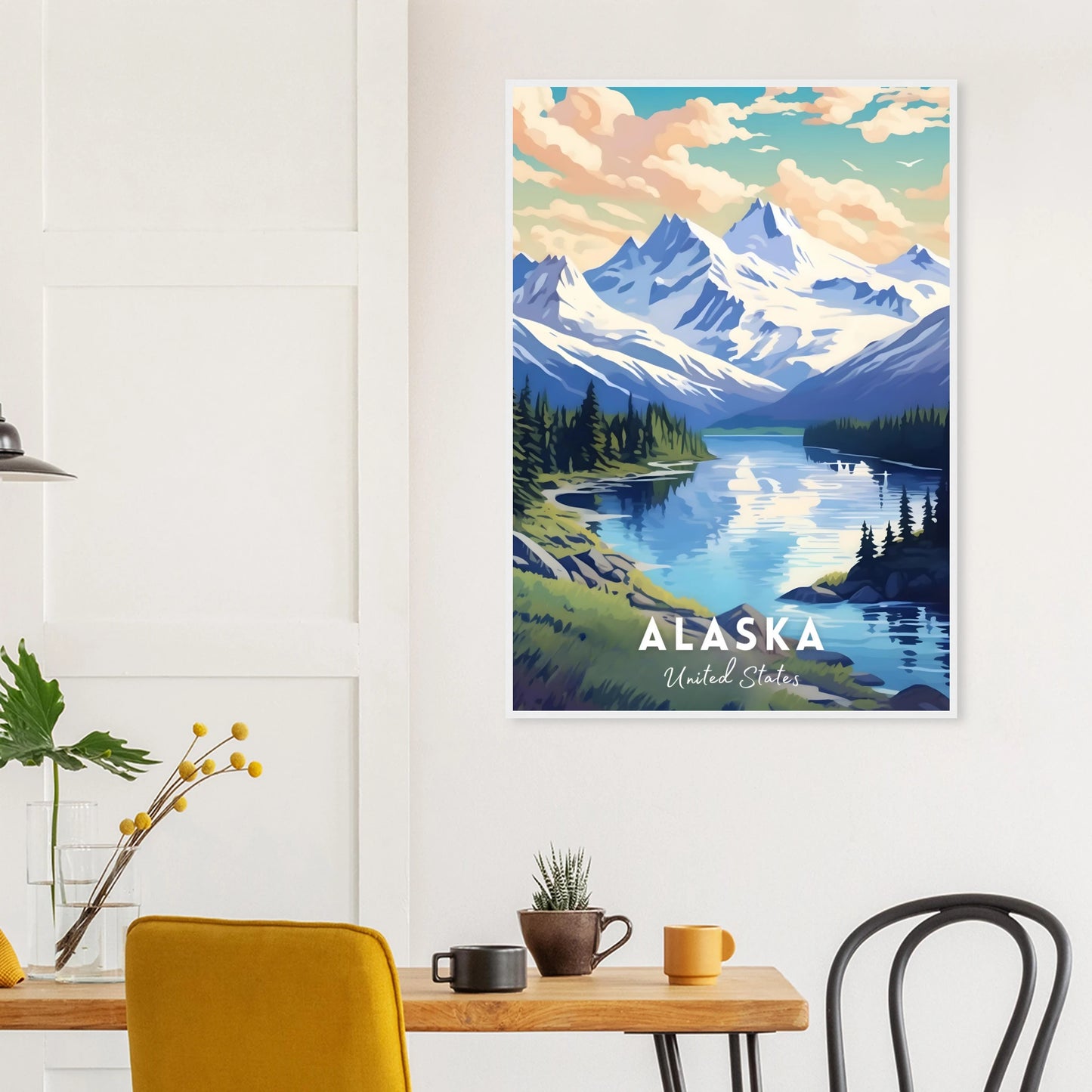 Alaska Poster kitchen mockup