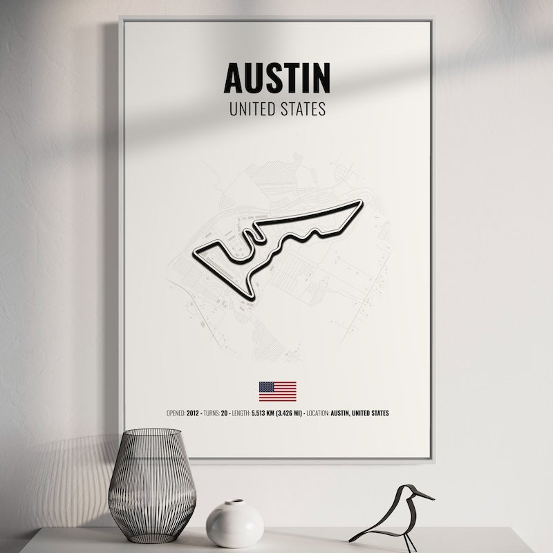 Austin Formula 1 Poster | Austin Formula 1 Print | Austin Formula 1 Wall Art