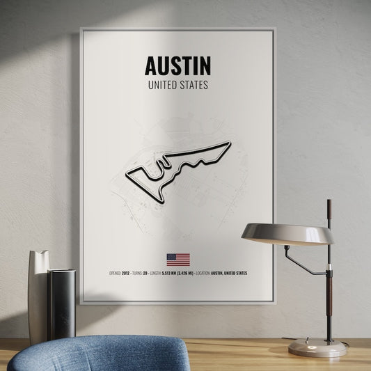 Austin Formula 1 Poster | Austin Formula 1 Print | Austin Formula 1 Wall Art