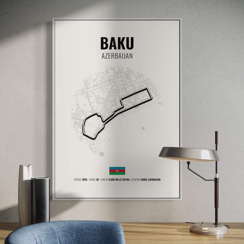 Baku Formula 1 Poster | Baku Formula 1 Print | Baku Formula 1 Wall Art