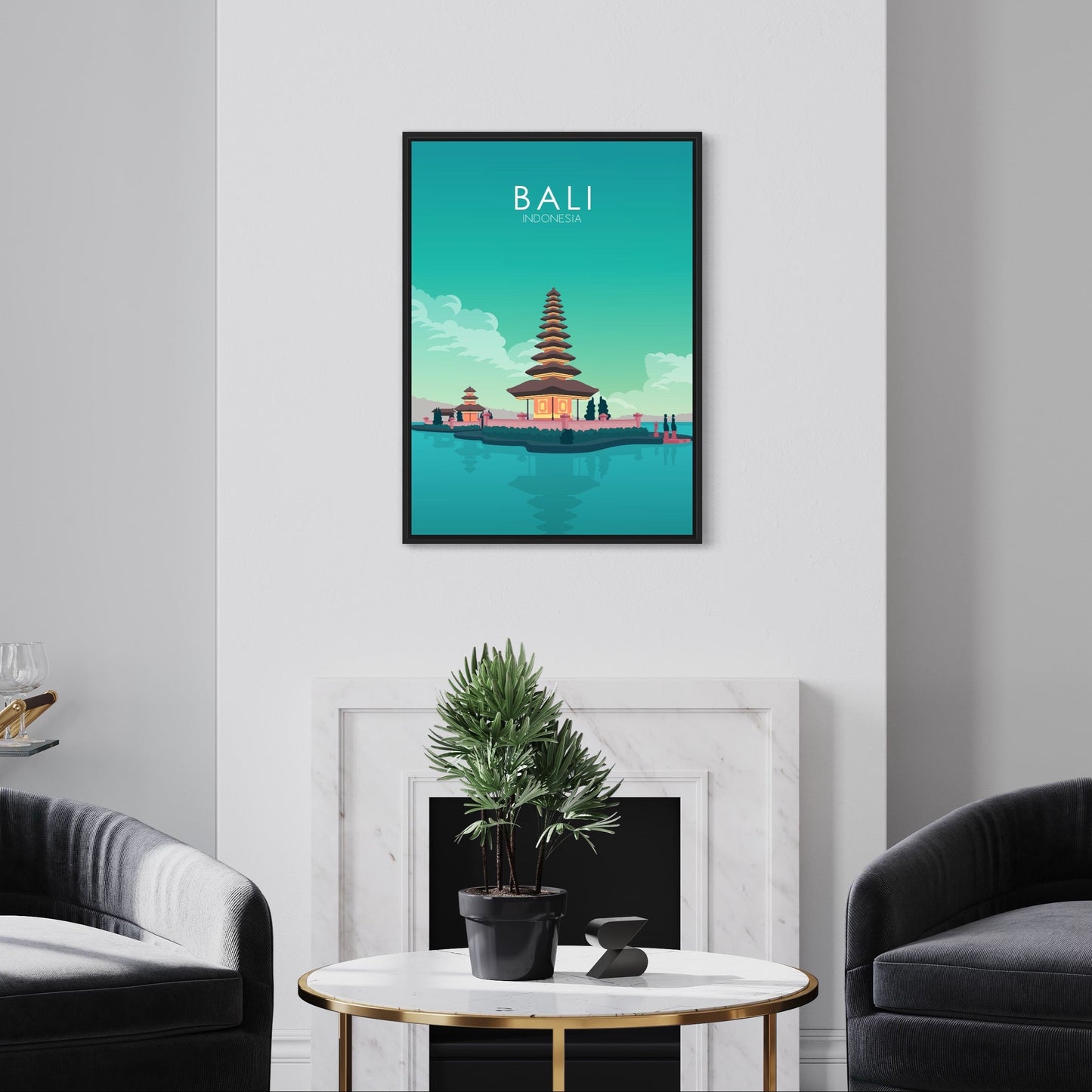 Bali Poster | Bali Wall Art | Bali Pastel Print