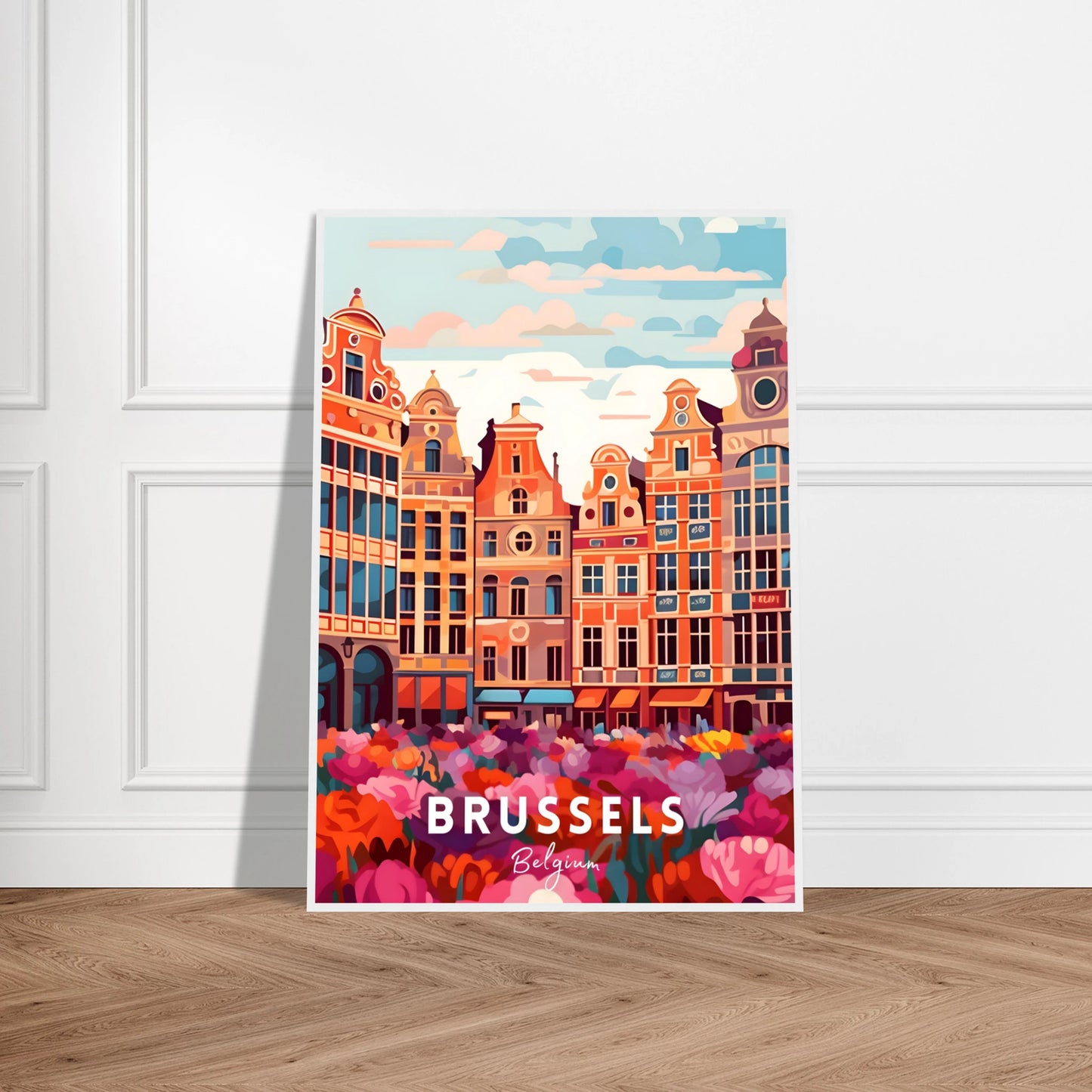 Brussels Poster Framed Mockup
