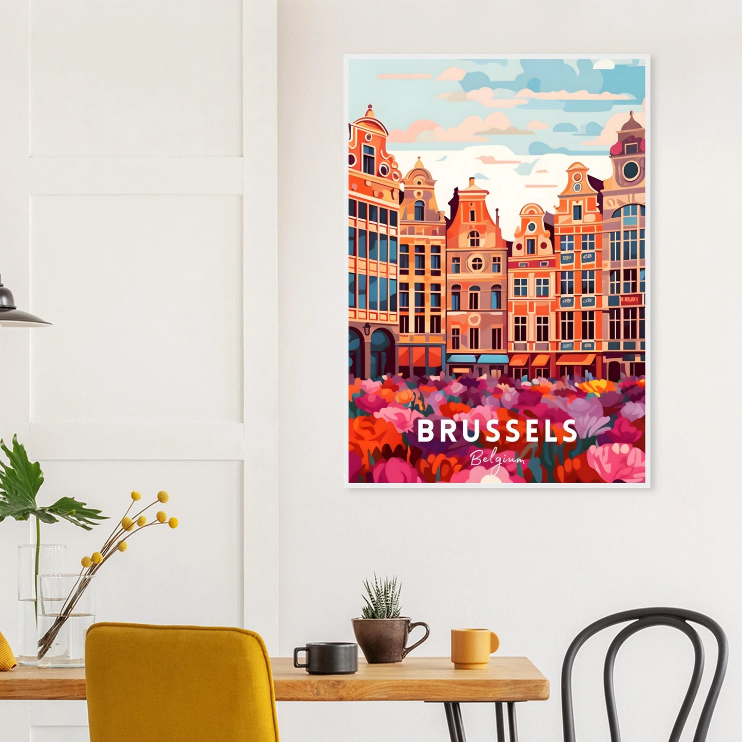 Brussels Poster Kitchen Mockup