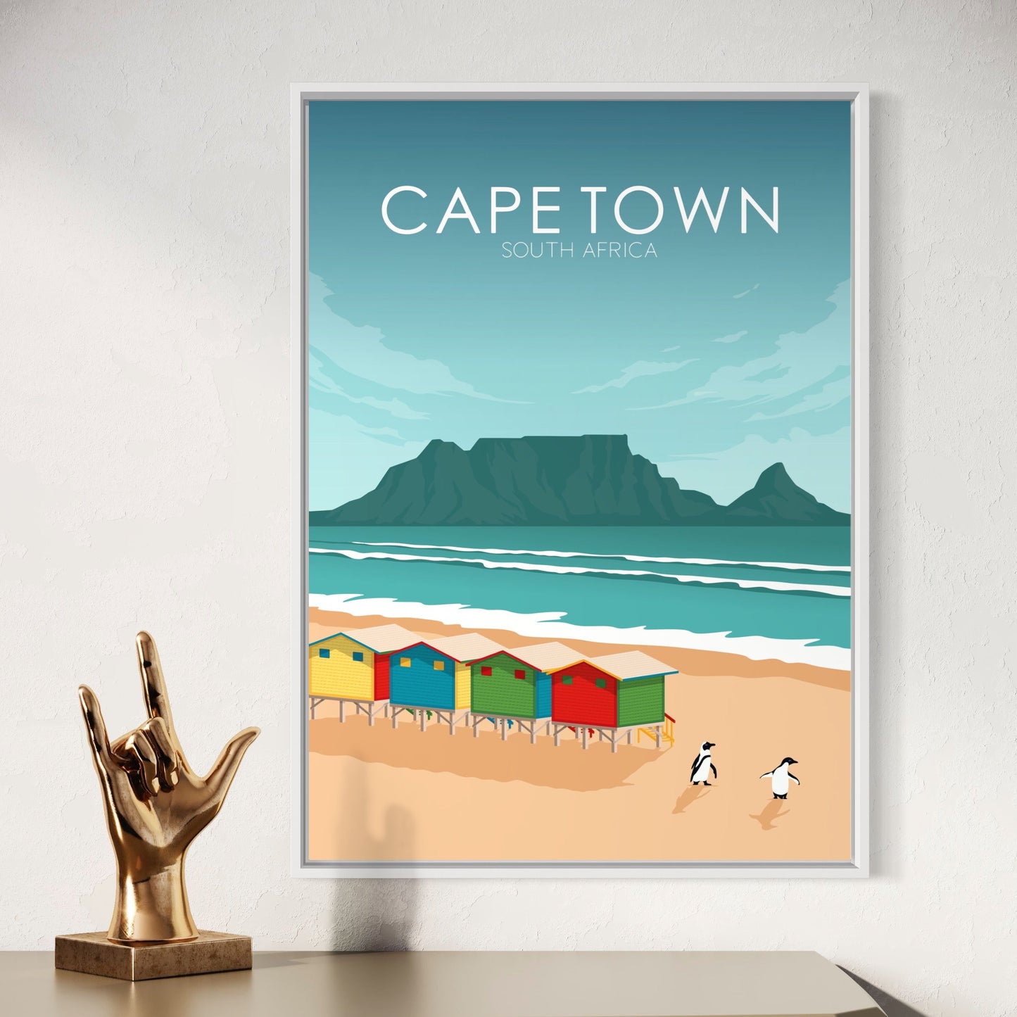 Cape Town Poster | Cape Town Wall Art | Cape Town Daytime Print