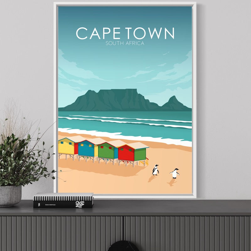 Cape Town Poster | Cape Town Wall Art | Cape Town Daytime Print