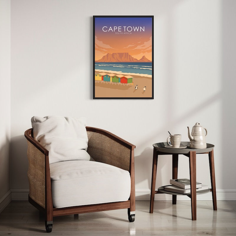 Cape Town Poster | Cape Town Wall Art | Cape Town Sunset Print